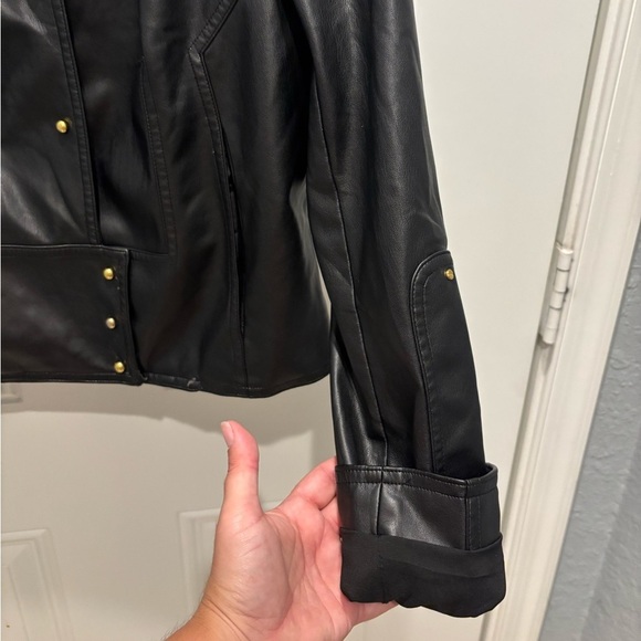 Esteban Cortazar Collarless Leather Jacket size 4 - Picture 6 of 6